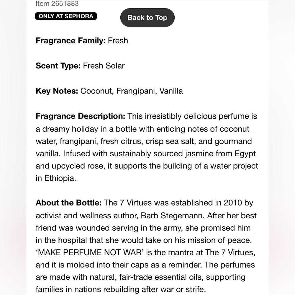 The 7 Virtues Coconut Sun